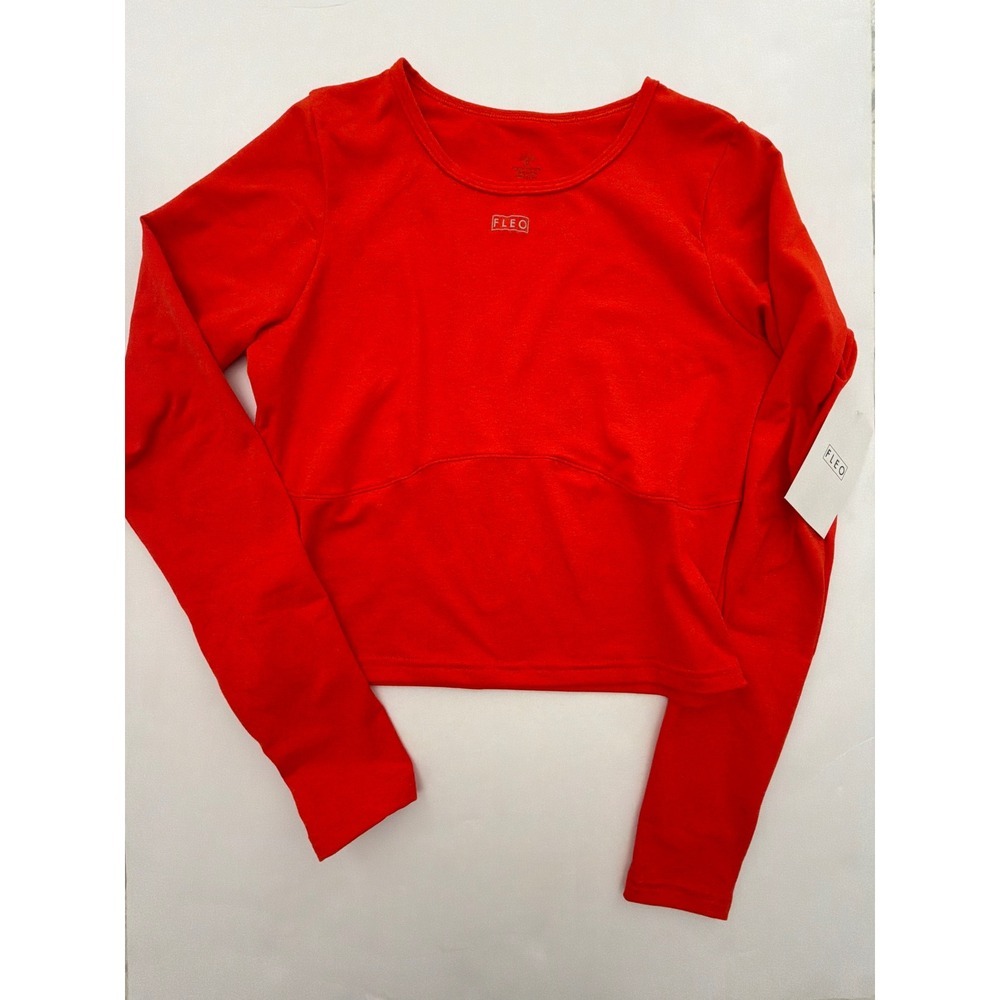 Fleo NEW Victory Contour Crop Long Sleeve XLarge Brand NWT